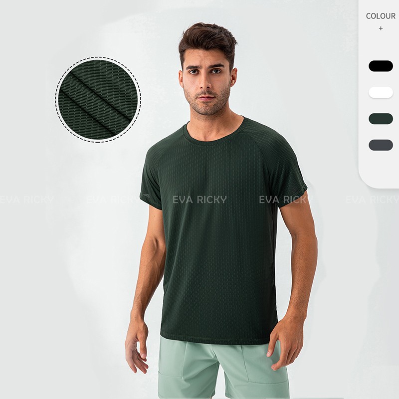 男性ランニングトレーニングスポーツTシャツ